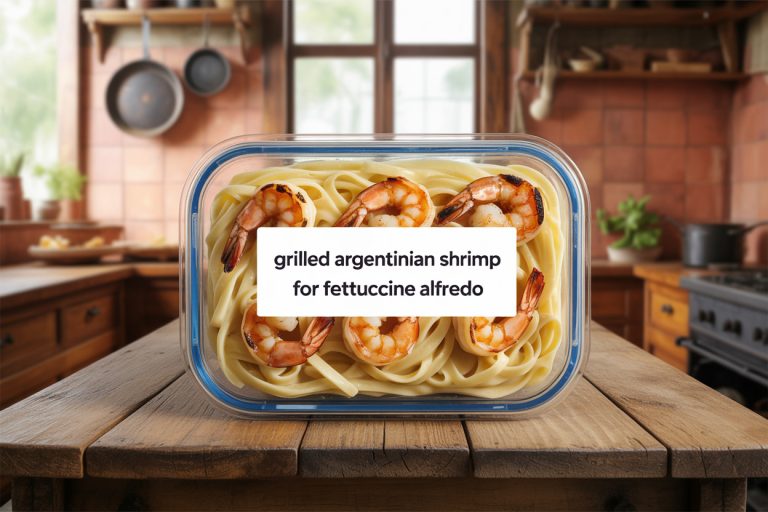 Grilled Argentinian Shrimp for Fettuccine Alfredo Recipe - Storage