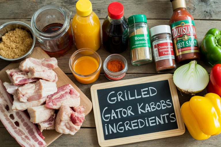 Grilled Gator Kabobs Recipe - Ingredients