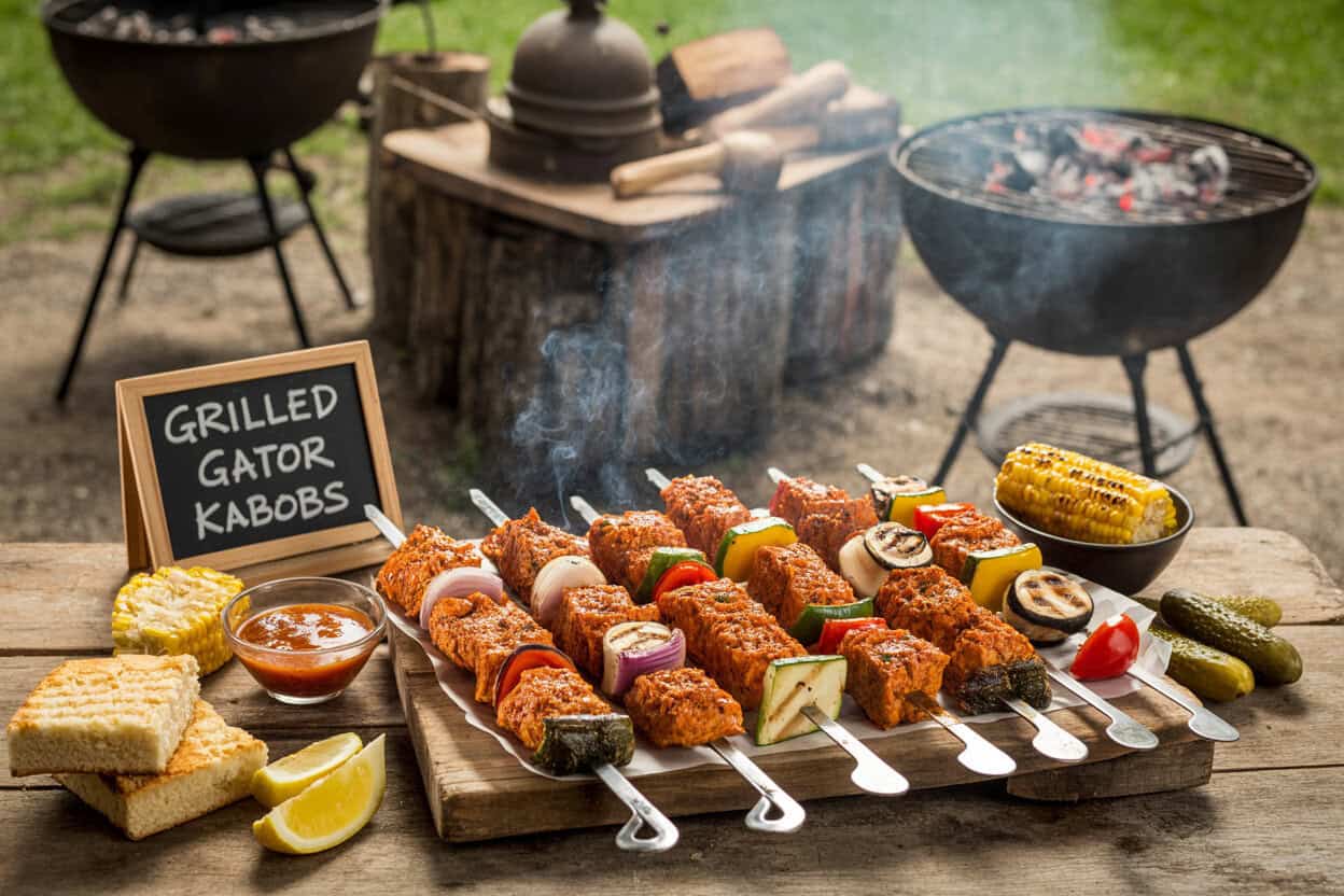 Grilled Gator Kabobs Recipe