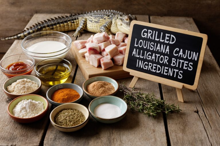 Grilled Louisiana Cajun Alligator Bites Recipe - Ingredients