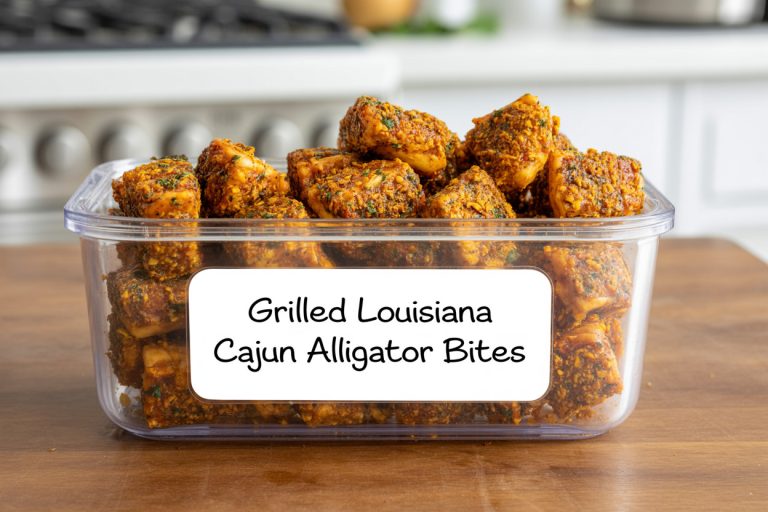 Grilled Louisiana Cajun Alligator Bites Recipe - Storage