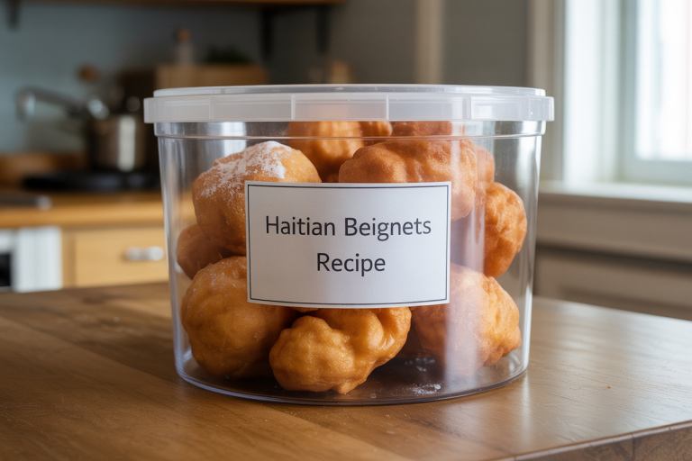Haitian Beignets Recipe - Storage