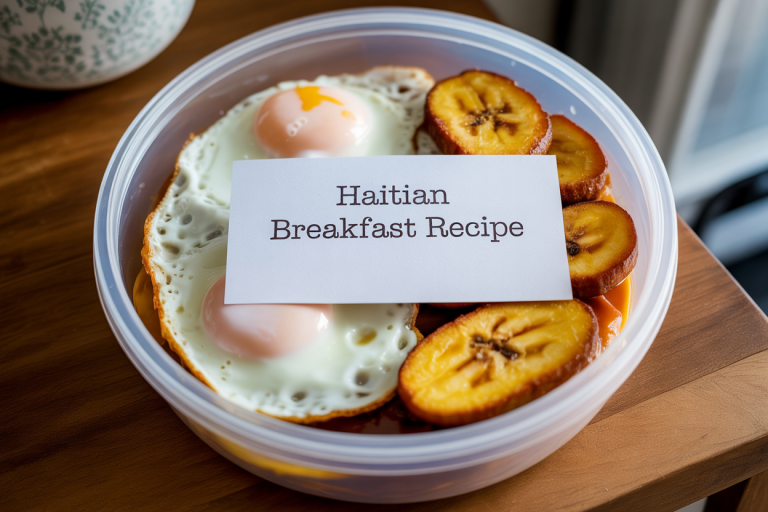 Haitian Breakfast Recipe - Storage