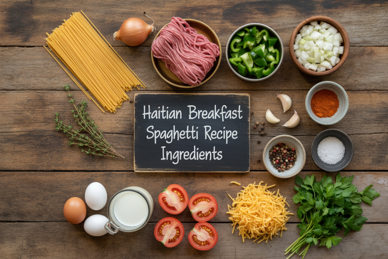 Haitian Breakfast Spaghetti Recipe - Ingredients