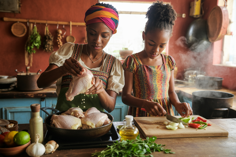 Haitian Chicken Recipe - Prep