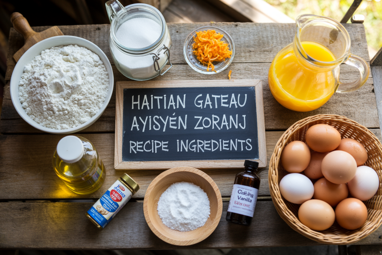 Haitian Gateau Ayisyen Zoranj Recipe - Ingredients