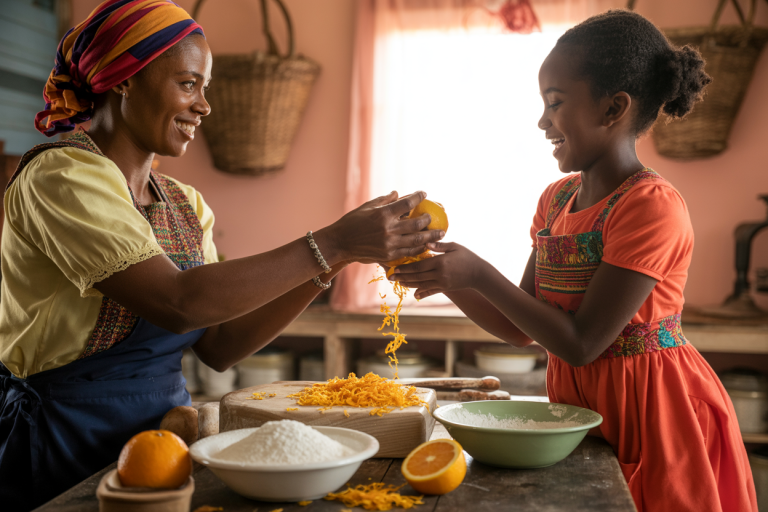 Haitian Gateau Ayisyen Zoranj Recipe - Prep