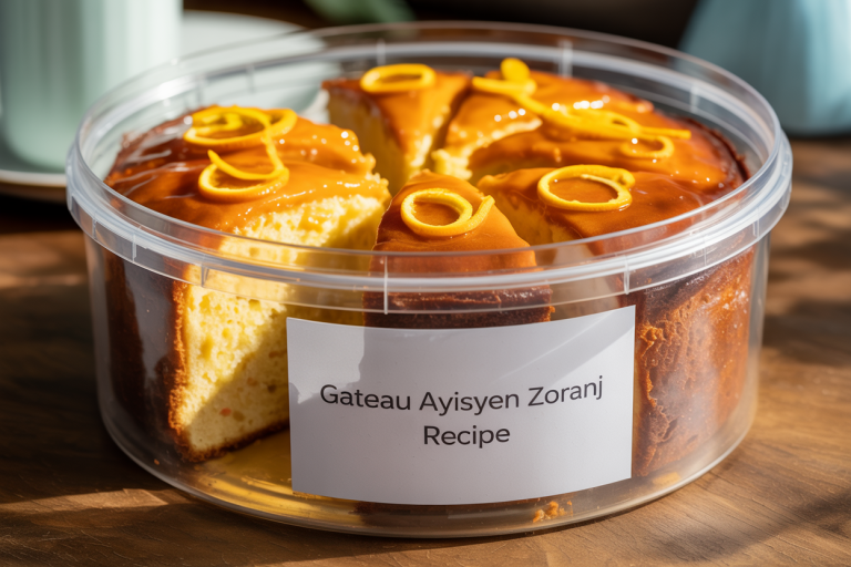 Haitian Gateau Ayisyen Zoranj Recipe - Storage