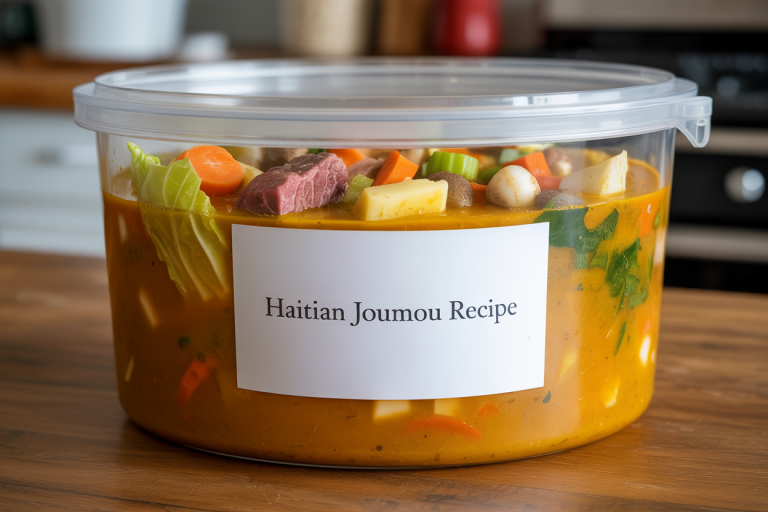 Haitian Joumou Recipe - Storage