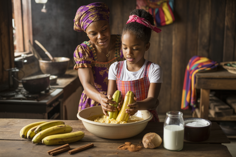 Haitian Labouyi Bannann Recipe - Prep