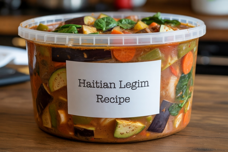 Haitian Legim Recipe - Storage