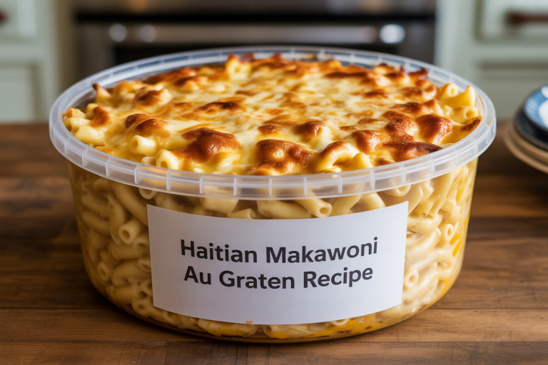 Haitian Makawoni au Graten Recipe - Storage
