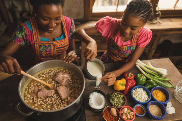 Haitian Tchaka Recipe - Prep