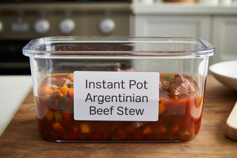 Instant Pot Argentinian Beef Stew Recipe - Storage