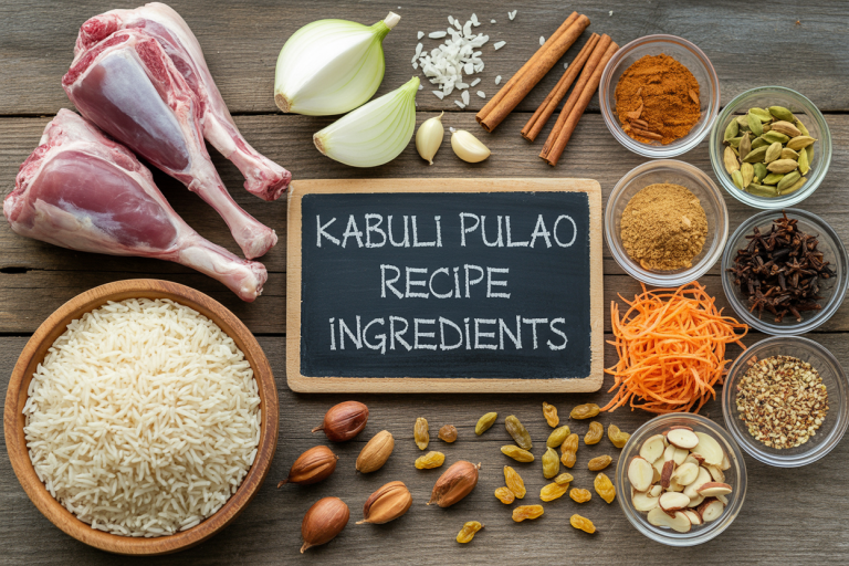 Kabuli Pulao Recipe - Ingredients
