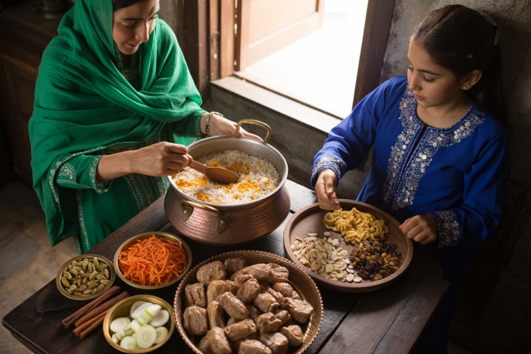 Kabuli Pulao Recipe - Prep