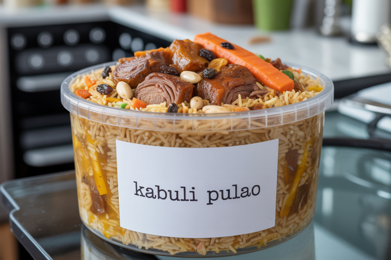 Kabuli Pulao Recipe - Storage
