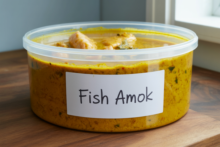 Khmer Fish Amok Recipe - Storage