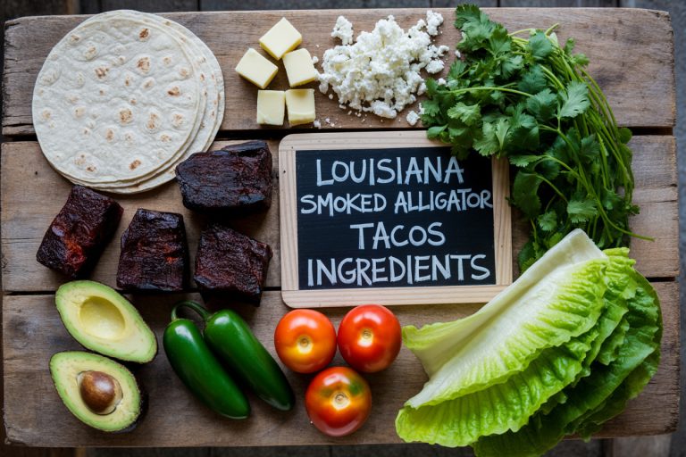 Louisiana Smoked Alligator Tacos Recipe - Ingredients