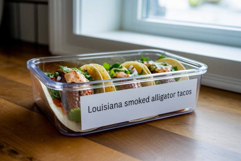 Louisiana Smoked Alligator Tacos Recipe - Storage