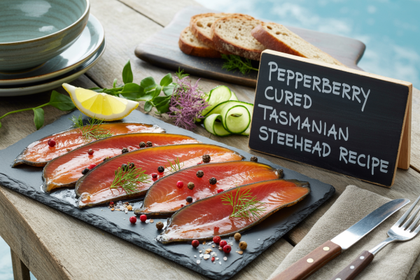 Pepperberry Cured Tasmanian Steelhead Recipe