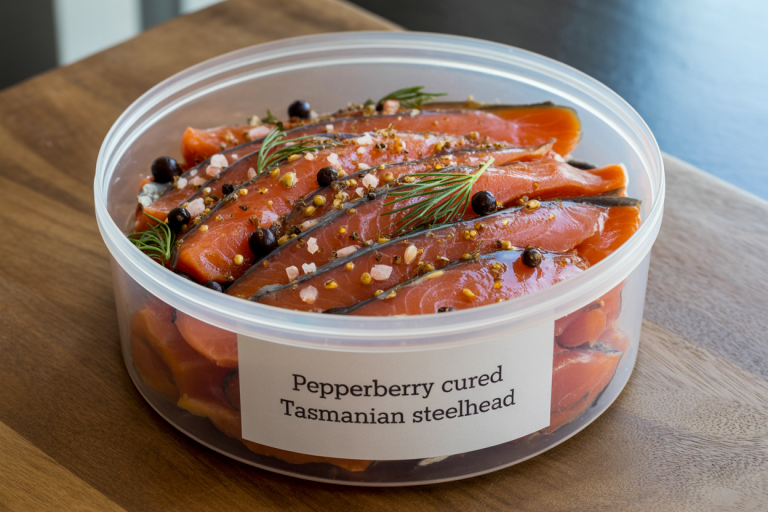 Pepperberry Cured Tasmanian Steelhead Recipe - Leftovers