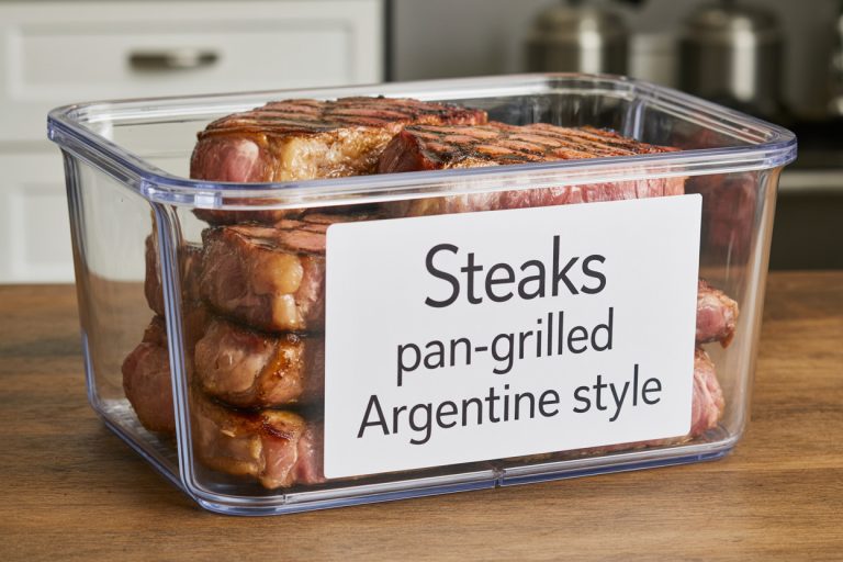 Steaks Pan-Grilled Argentine Style Recipe - Storage