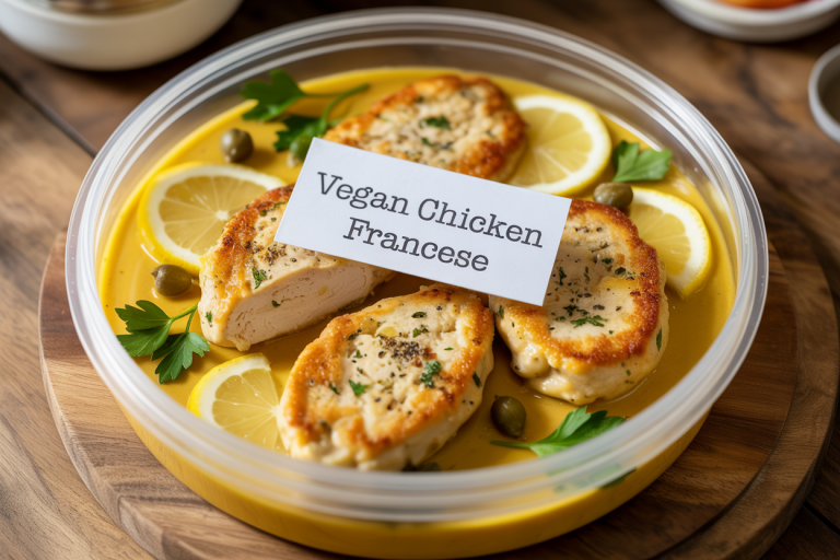 Vegan Chicken Francese Recipe - Storage