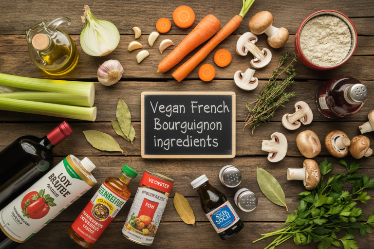 Vegan French Bourguignon Recipe - Ingredients