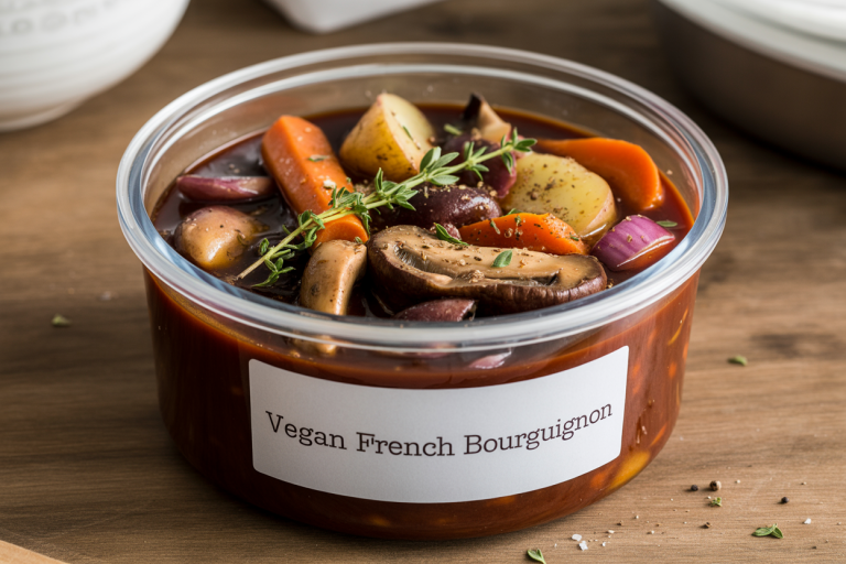 Vegan French Bourguignon Recipe - Storage