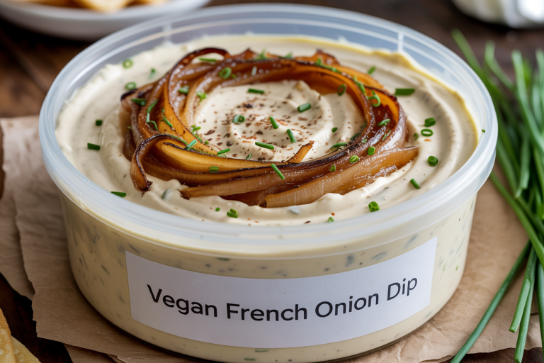 Vegan French Onion Dip Recipe - Storage