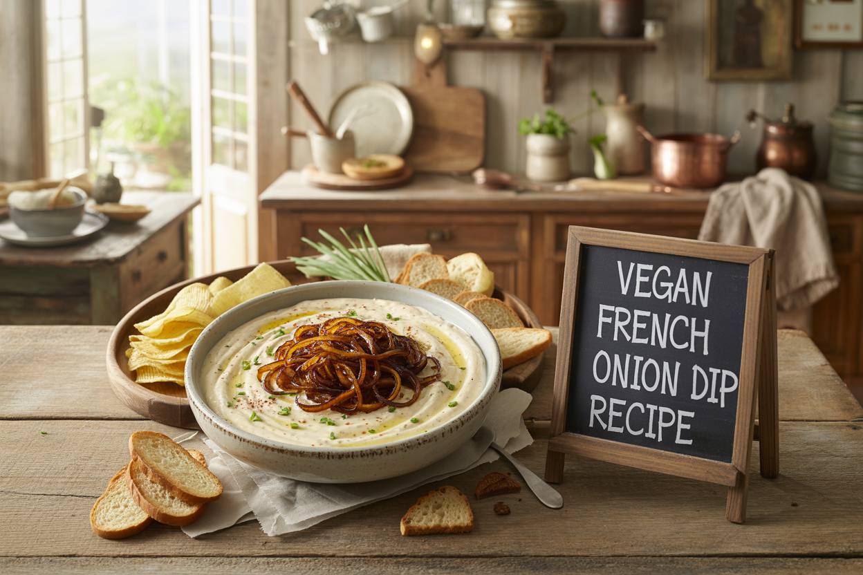 Vegan French Onion Dip Recipe