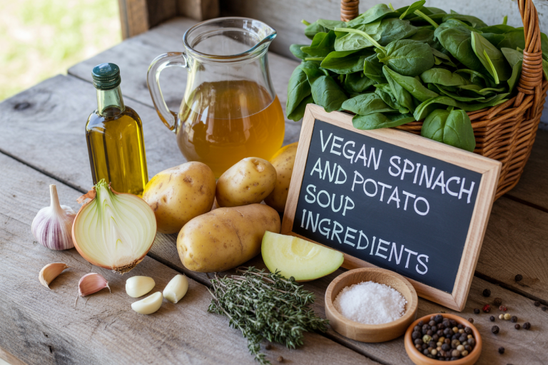 Vegan Spinach and Potato Soup Recipe - Ingredients