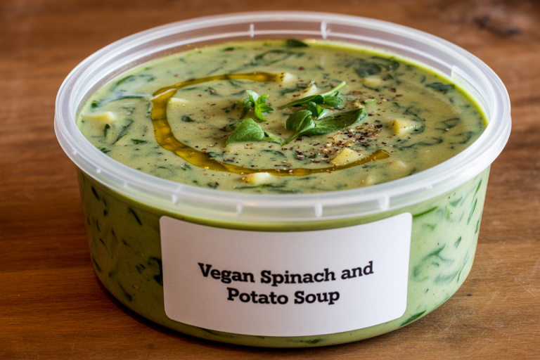 Vegan Spinach and Potato Soup Recipe - Storage