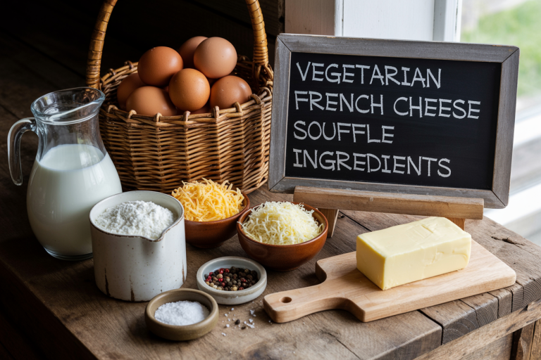 Vegetarian French Cheese Souffle Recipe - Ingredients