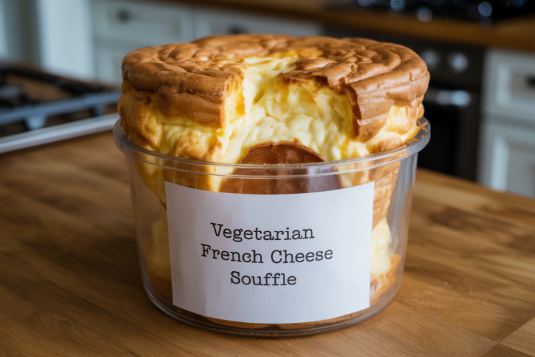 Vegetarian French Cheese Souffle Recipe - Storage