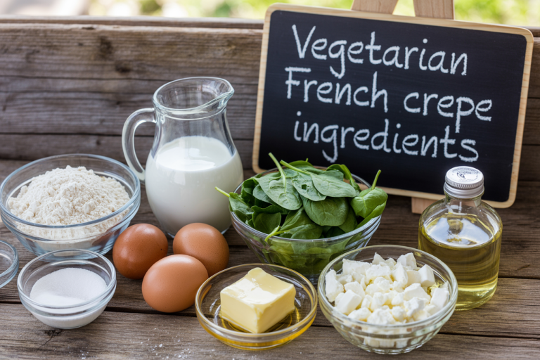 Vegetarian French Crepe Recipe - Ingredients