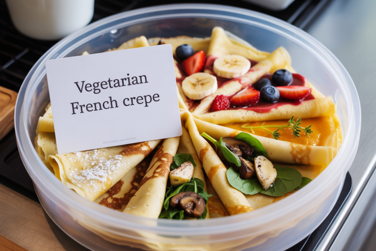 Vegetarian French Crepe Recipe - Storage