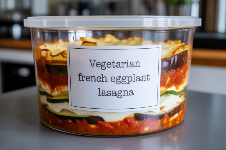 Vegetarian French Eggplant Lasagna Recipe - Storage