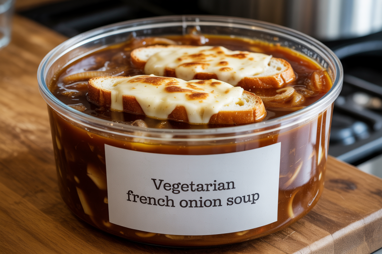 Vegetarian French Onion Soup Recipe - Storage