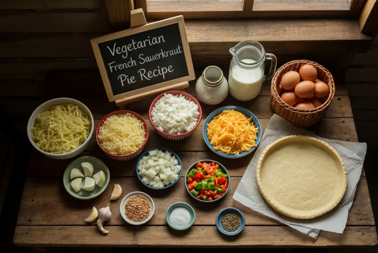 Vegetarian French Sauerkraut Pie Recipe - Ingredients