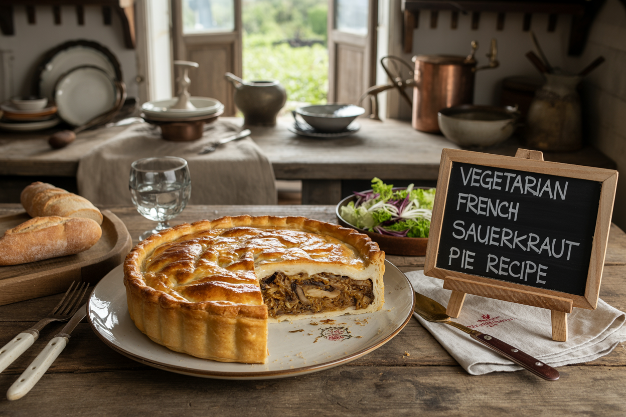 Vegetarian French Sauerkraut Pie Recipe