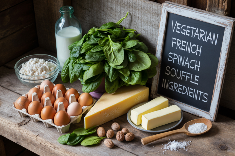 Vegetarian French Spinach Souffle Recipe - Ingredients