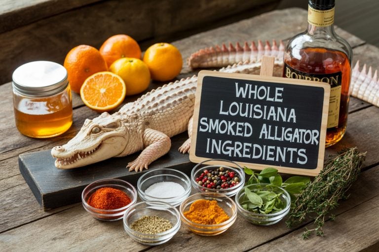 Whole Louisiana Smoked Alligator Recipe - Ingredients