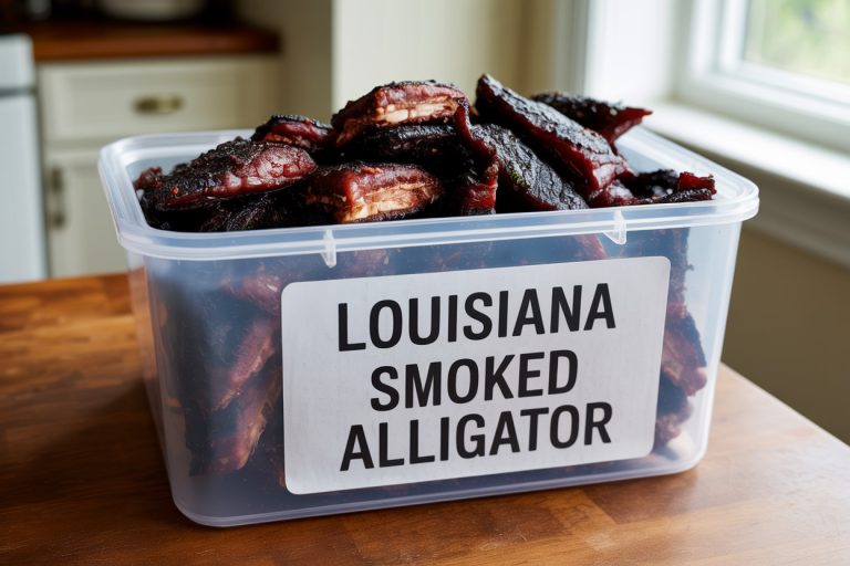 Whole Louisiana Smoked Alligator Recipe - Storage