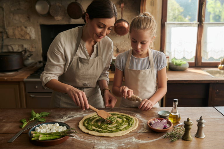 French Vegetarian Flammekueche Recipe - Prep