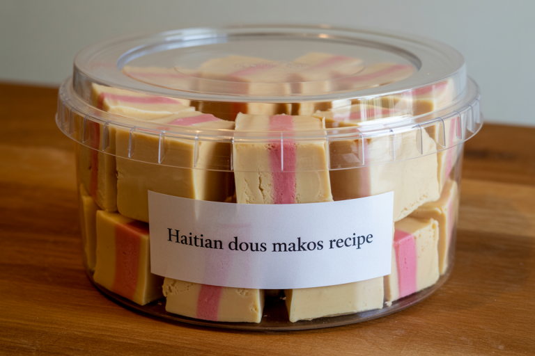 Haitian Dous Makos Recipe - Storage