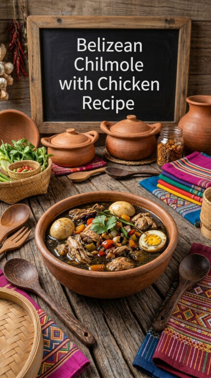 Belizean Chilmole with Chicken Recipe