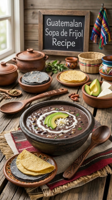 Guatemalan Sopa de Frijol Recipe