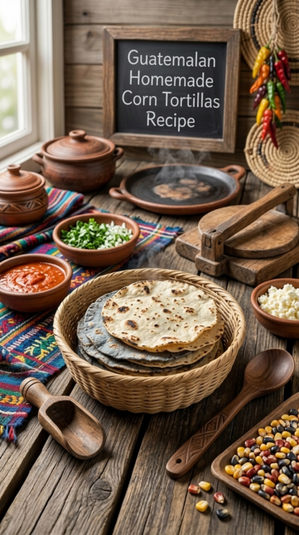 Guatemalan Homemade Corn Tortillas Recipe
